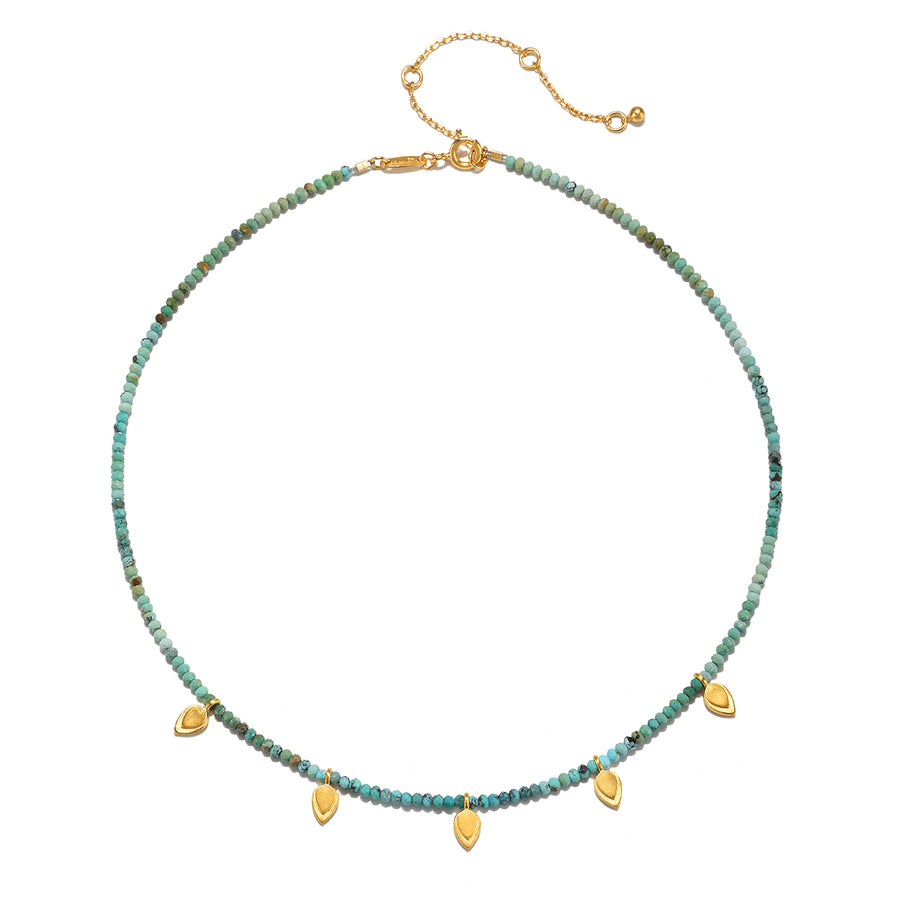 Emerging Hope Turquoise Petal Choker Necklace