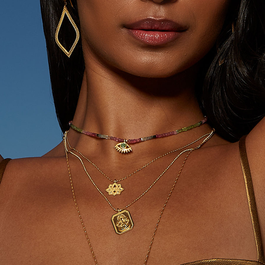 Journey Forward Lotus Gold Necklace