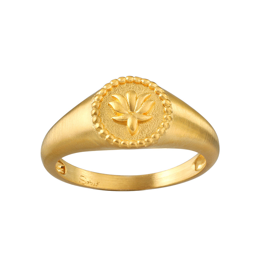 Begin the Journey Gold Signet Ring