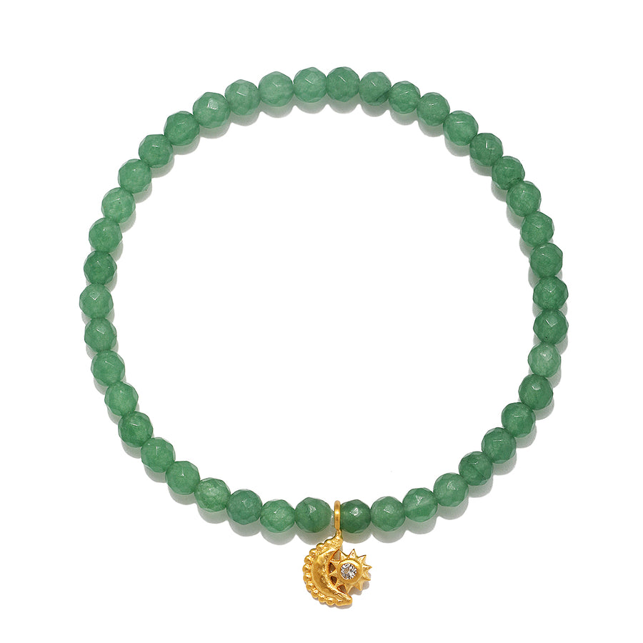 Guided by the Goddess Celestial Aventurine Gemstone Bracelet