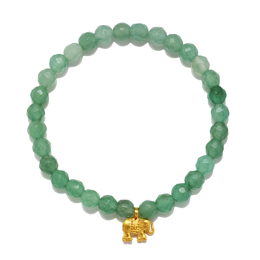 Grounded in Positivity Elephant Aventurine Gemstone Bracelet