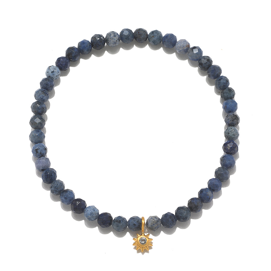 Positive Outlook Sun Dumortierite Gemstone Bracelet