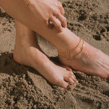 Shine a Light Gold Coin Chain Anklet