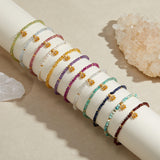 Citrine Lotus November Birthstone Bracelet