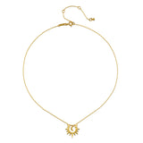 Divine Light Moon Starburst Necklace