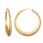 Timeless Beauty Dot Hoop Earrings shown individually, crafted with 18kt gold plate and featuring a delicate beaded edge, embodying spiritual jewelry ideal for meditation and meaningful expression, enhancing your style while embracing protection and manifestation.