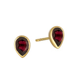 All Love Garnet Stud Earrings beautifully crafted with faceted teardrop garnets, symbolizing love and friendship, making them a perfect addition to your spiritual jewelry collection. Ideal for meditation and meaningful manifestation.