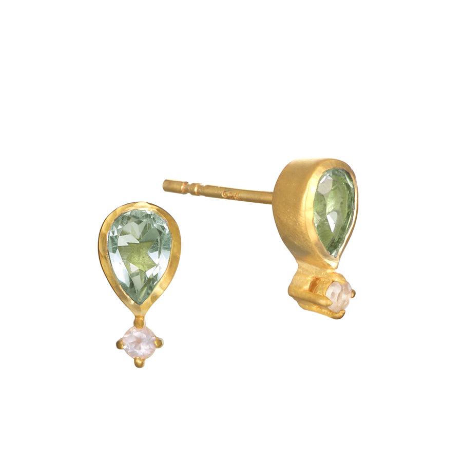 True Self Green Amethyst Earrings