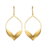 Fluttering Petals Gold Earrings showcasing a delicate open-work petal design, perfect for adding a touch of elegance to any outfit. This stunning pair represents spiritual jewelry and is ideal for meditation, talisman wearers, and those seeking meaningful symbolism in their accessories, reflecting ideals of protection, sun, and moon energy.