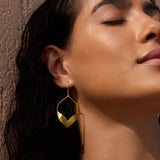 Fluttering Petals Gold Earrings