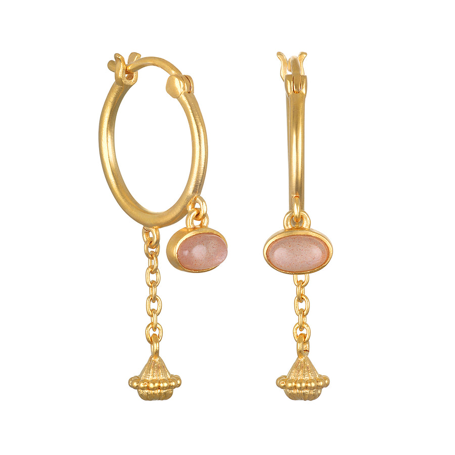 Balancing Energy Moonstone Earrings