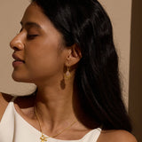 Awakened by Love Rose Quartz Lotus Petal Earrings