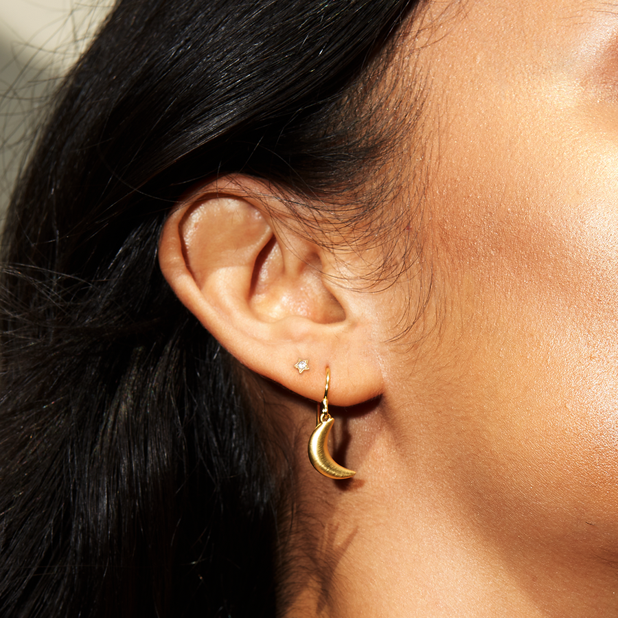 Emerge Anew Moon Earrings