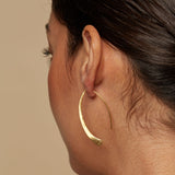 Gold Threader Hoop