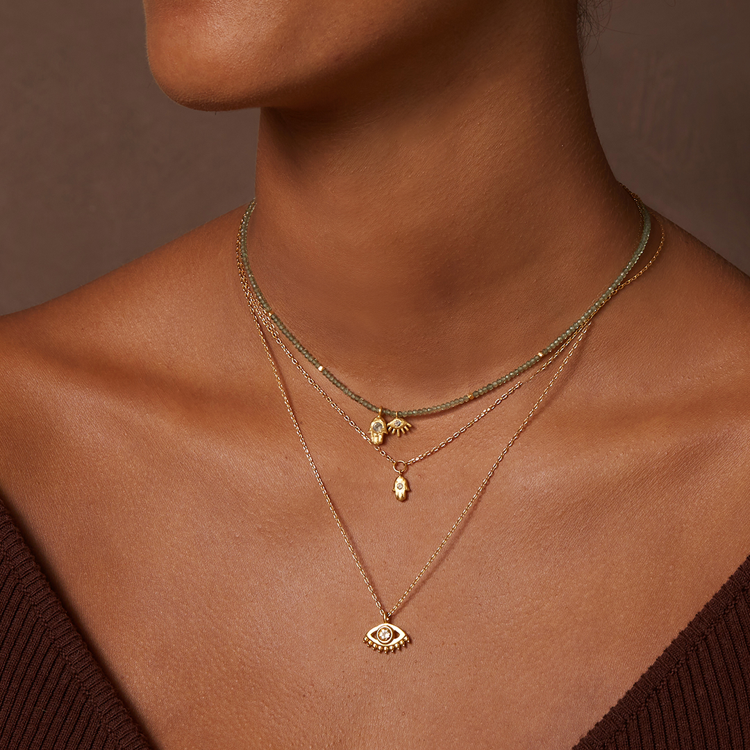 Guiding Hand Mini Hamsa Necklace | Satya Jewelry Guiding Hand Mini Hamsa Necklace | Satya Jewelry