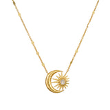 Guided by Intuition Moonstone Celestial Necklace