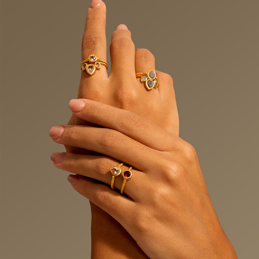 Inner Fire Garnet Ring
