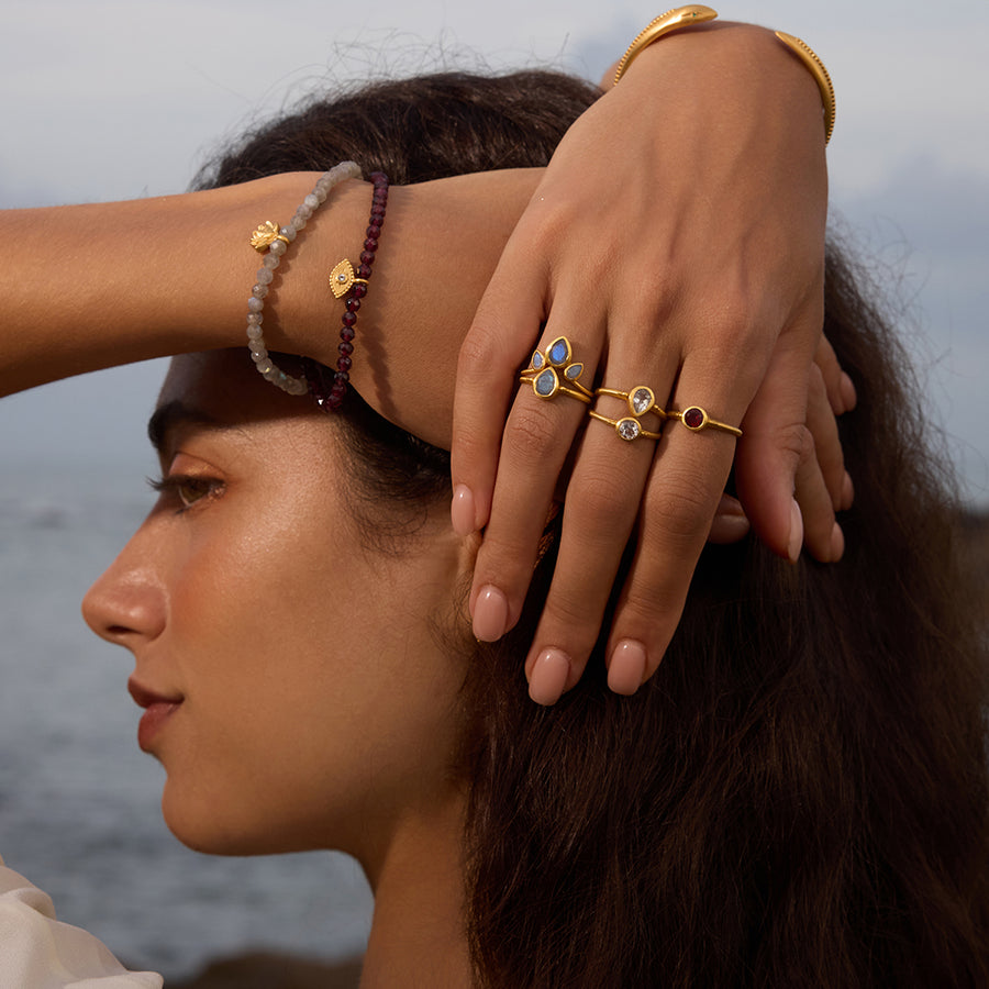 Inner Fire Garnet Ring