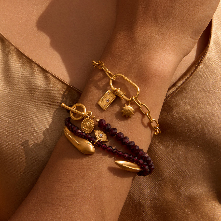 Sacred Guidance Snake Cuff Bracelet
