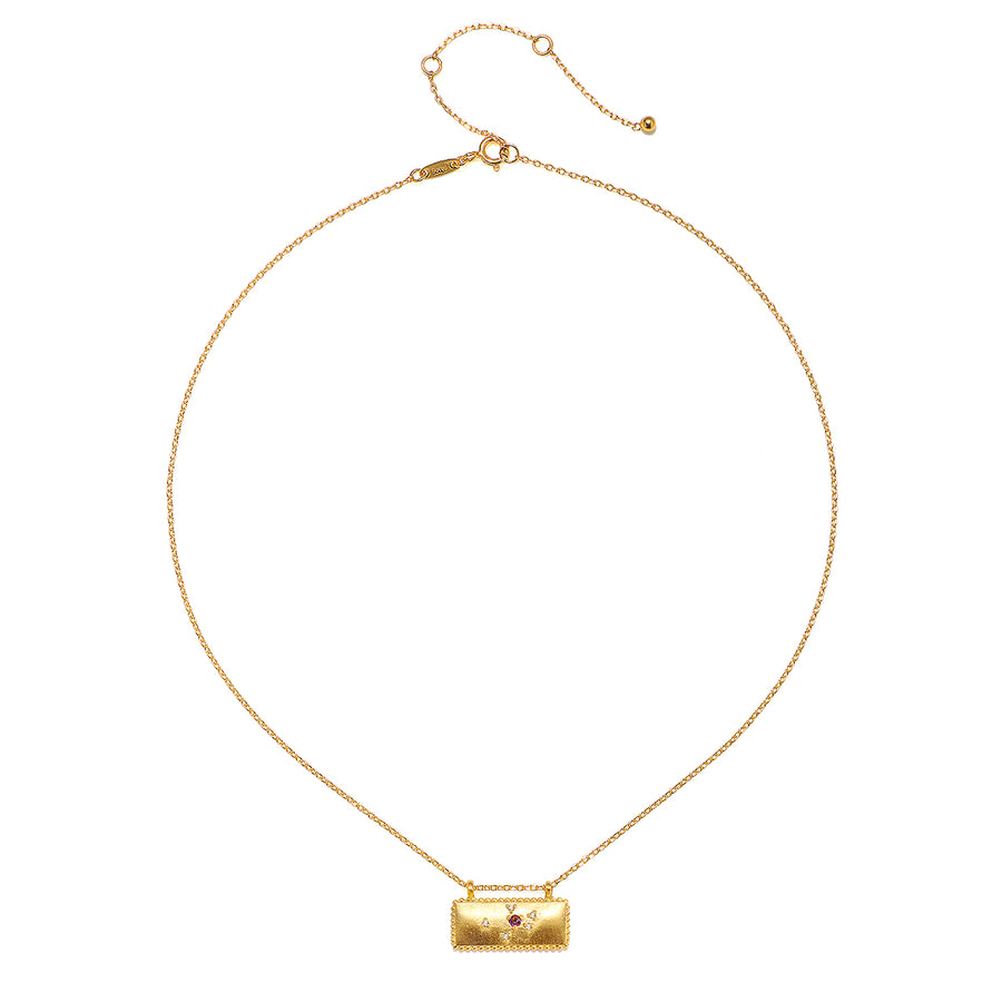 Aquarius Zodiac Constellation Tablet Necklace