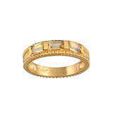 Multi Stone Citrine Gold Ring- Size 7