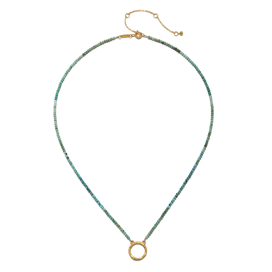 16" Turquoise Charm Necklace