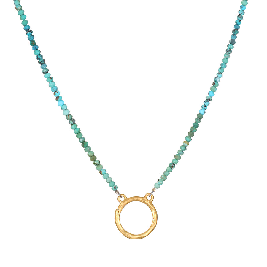16" Turquoise Charm Necklace