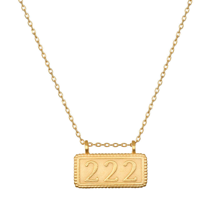 222 Angel Number Necklace