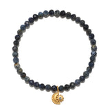 Confident Path Dumortierite Moon Stretch Bracelet