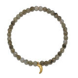 Trust your Intuition Labradorite Moon Stretch Bracelet