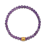 Peaceful Spirit Amethyst Moon Stretch Bracelet
