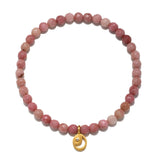 Trust Your Heart Rhodonite Moon Stretch Bracelet