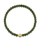 Lotus Taiwan Jade Beaded Bracelet