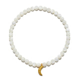 Moon Mother of Pearl Beaded Bracelet