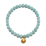 Sun Amazonite Beaded Bracelet