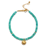 Sun Blue Ethiopian Opal Beaded Bracelet