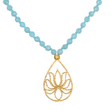 Lotus Amazonite Mala