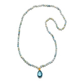 Blue Topaz Aquamarine Mala