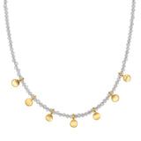 Multi Coin Moonstone Necklace