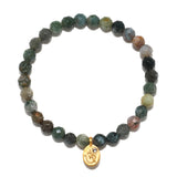 Fancy Jasper Om Stretch Bracelet