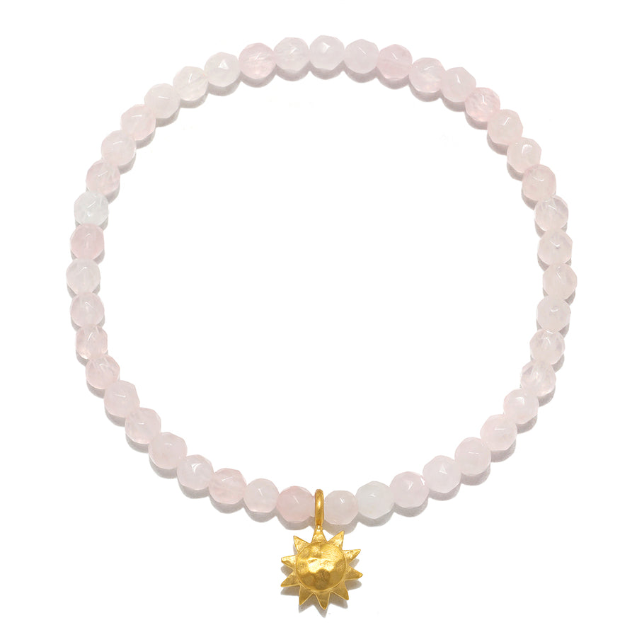 Rose Quartz Sun Stretch Bracelet