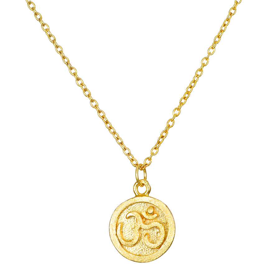 Om Coin Necklace