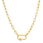 A detailed view of the New Beginnings Lotus Charm Holder Necklace, emphasizing the unique carabiner locking mechanism. This piece of spiritual jewelry symbolizes transformation and renewal, making it ideal for meditation and manifestation rituals.