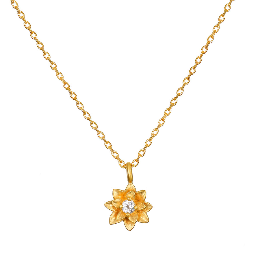 Soul Renew Gold Lotus Necklace