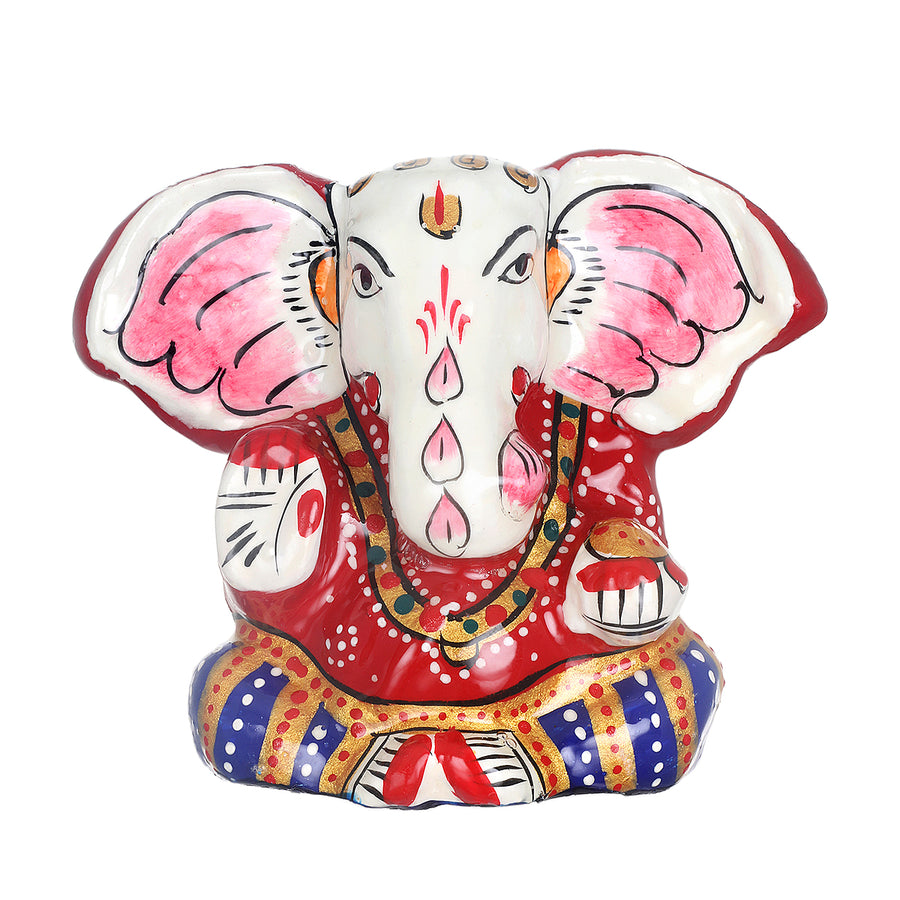Hindu God Ganesha Painted Statue