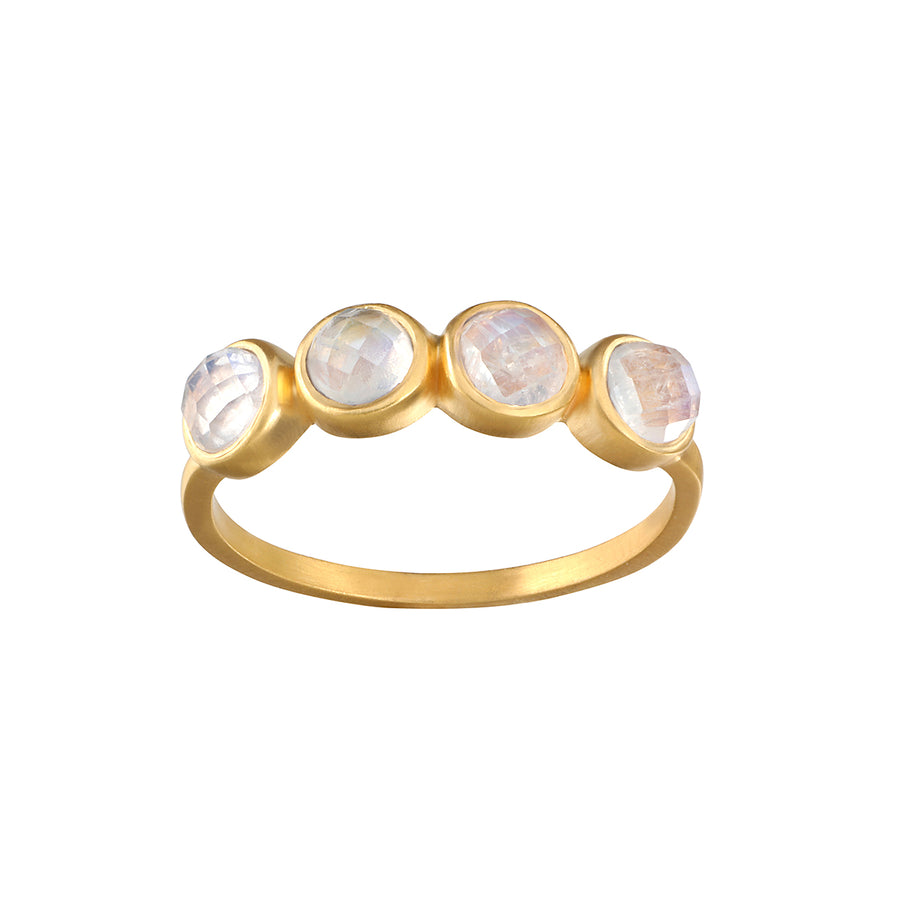 Multistone Moonstone Ring- Size 7