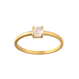 Rainbow Moonstone Ring- Size 7