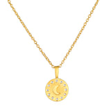 White Topaz Celestial Necklace