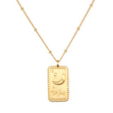 Moon Tarot Card Necklace