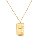 The Sun Tarot Card Necklace